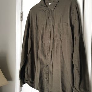 Gap Olive Green Button Down Shirt NWT